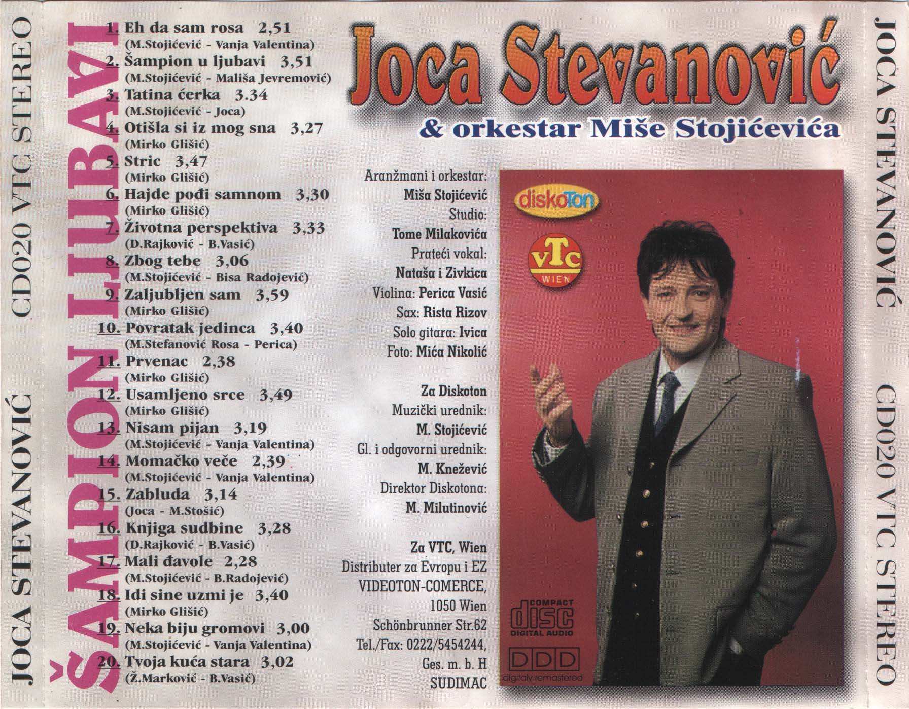 Joca Stevanovic 1998 Zadnja