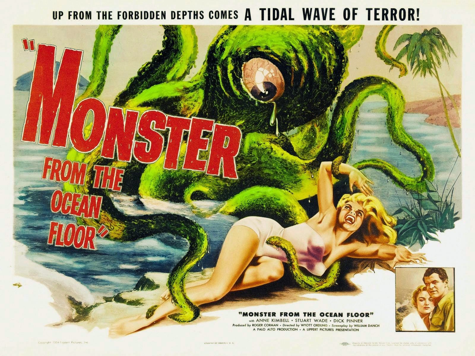 monster from the ocean floor poster