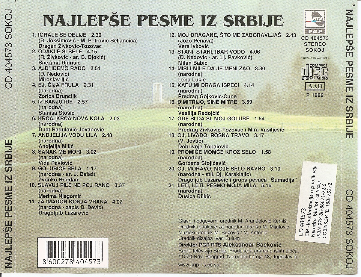 Najlepse pesme iz Srbije 1999 Zadnja