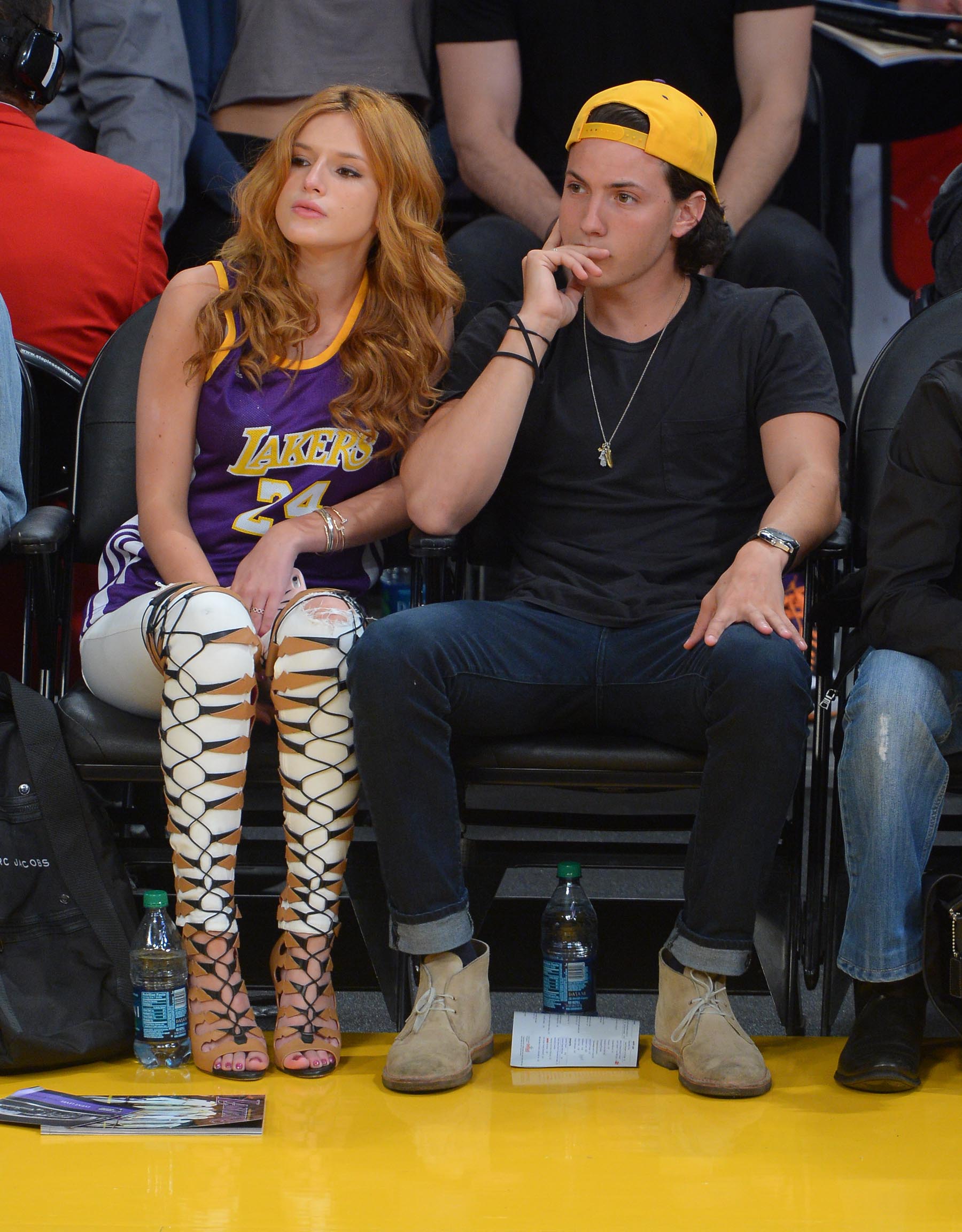 Bella Thorne and boyfriend.