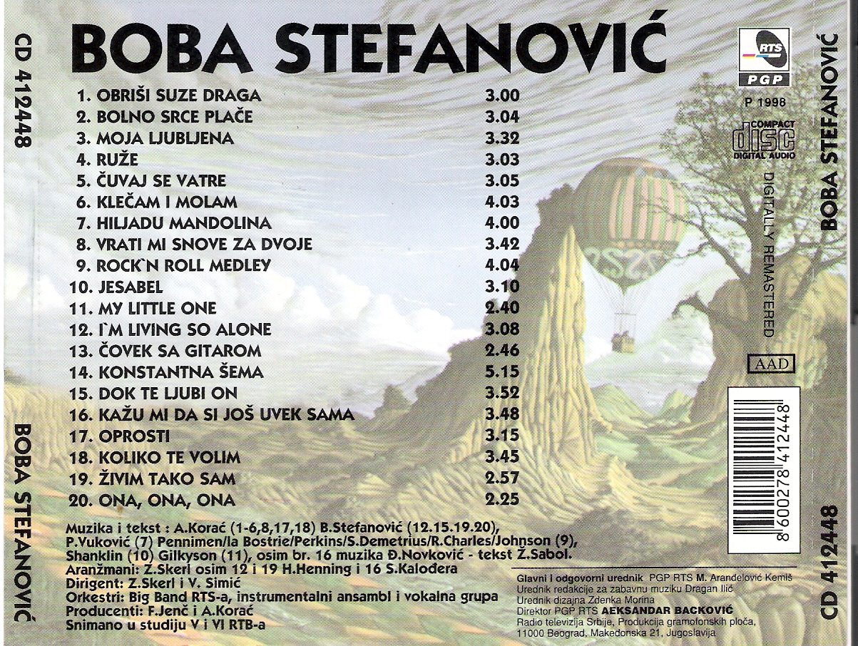 Boba Stefanovic 1998 Hitovi Zadnja
