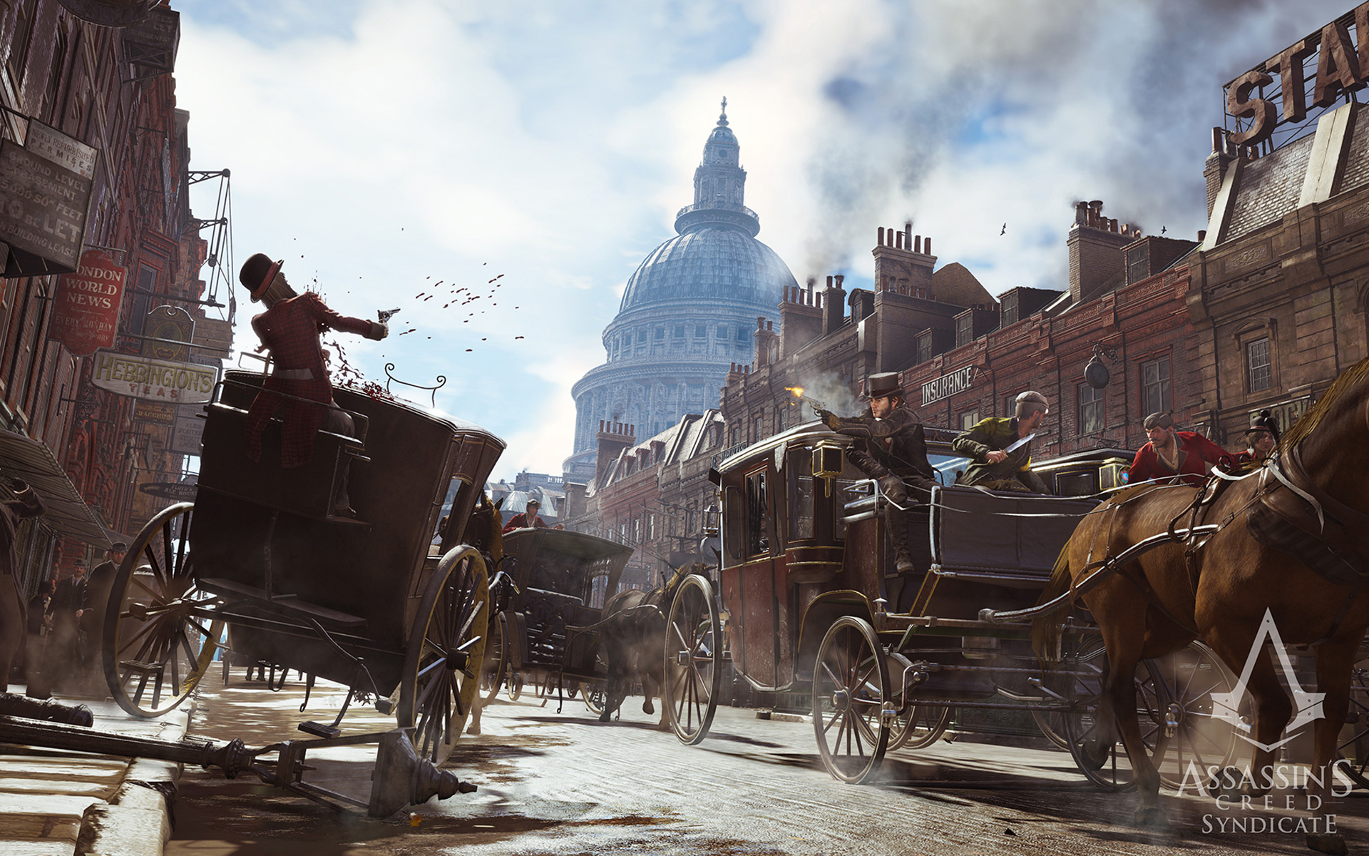 assassins creed syndicate carriage gun fight