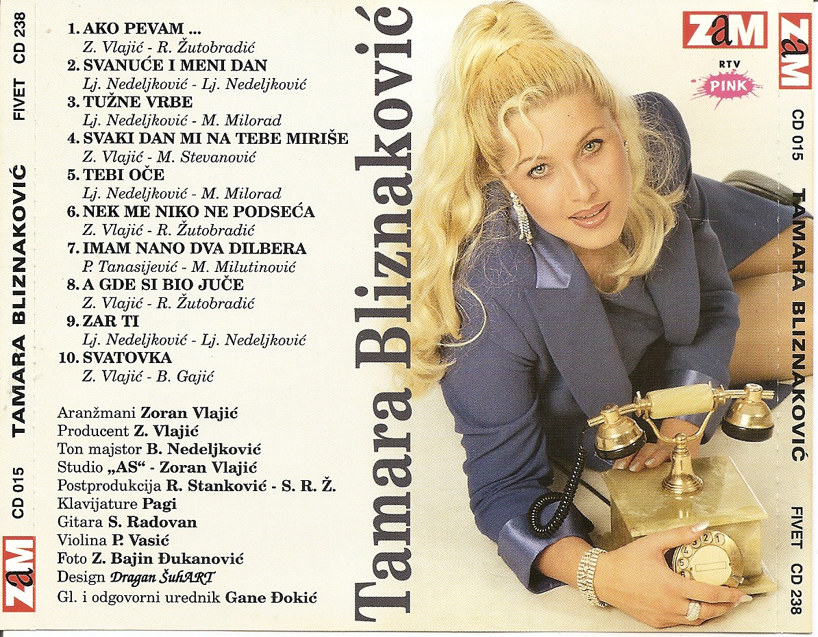 Tamara Bliznakovic 1998 Ako Pevam Zadnja